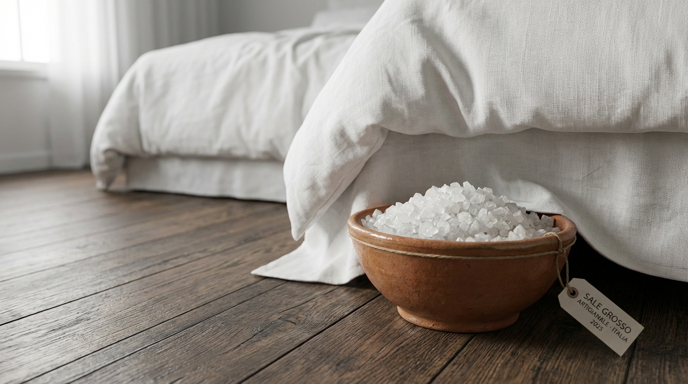 scopri se la ciotolina di sale sotto il letto è un rimedio efficace per combattere l'umidità e il cattivo odore di muffa nella tua casa.