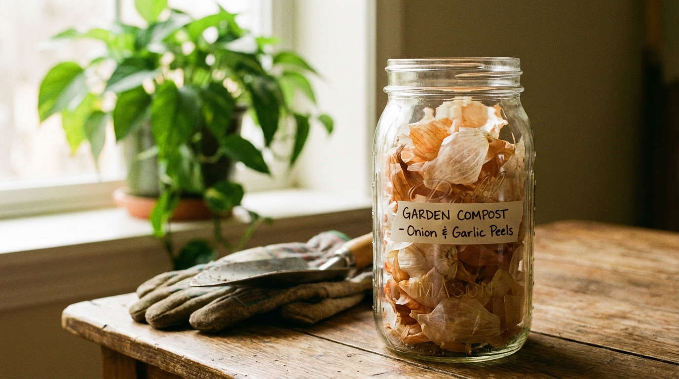 scoprite perché gettare le bucce di aglio e cipolla è un errore e come possono diventare un tesoro prezioso per il vostro giardino, migliorandone la salute e la fertilità.