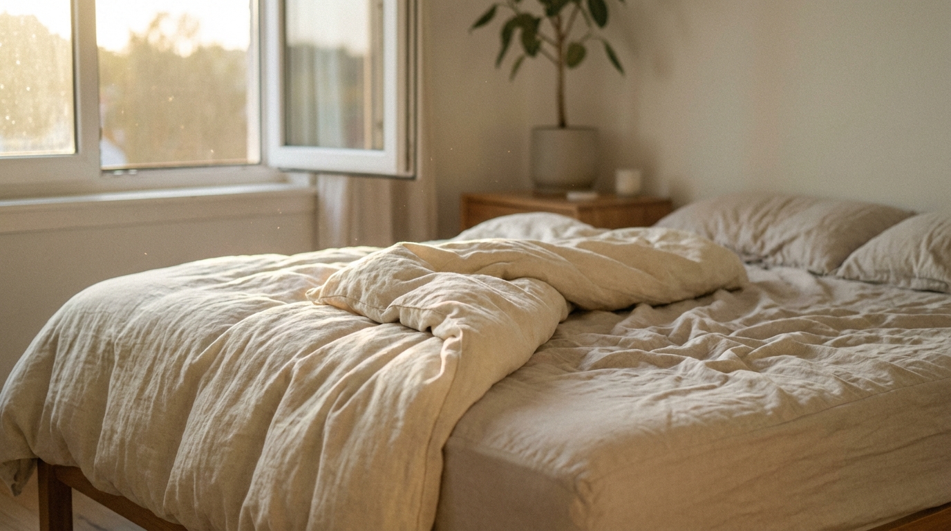 le persone che rifanno il letto subito dopo essersi alzate creano involontariamente un ambiente perfetto per la proliferazione degli acari della polvere, trattenendo l'umidità e favorendo allergie.