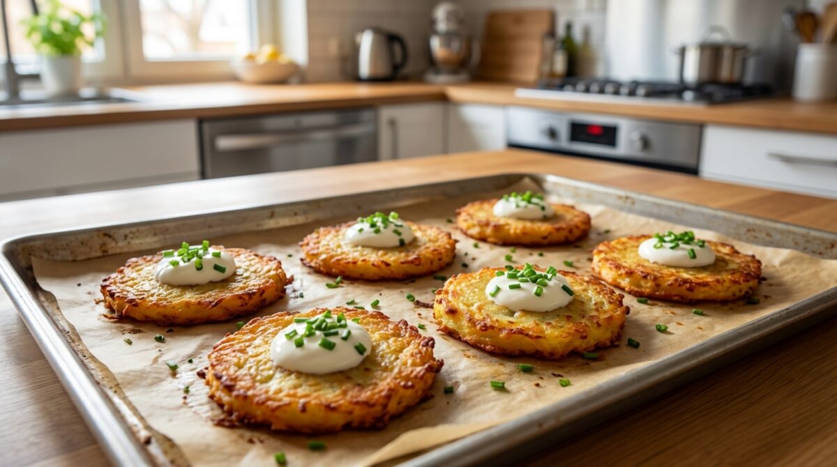 scopri come preparare in soli 10 minuti delle deliziose frittelle di patate croccanti e dorate al forno, perfette per tutta la famiglia e più leggere delle classiche patatine fritte.