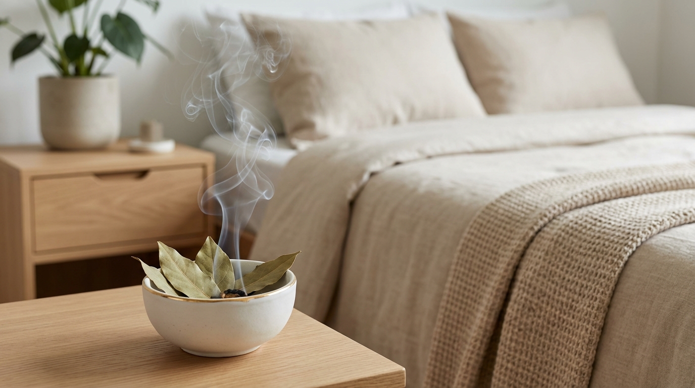 scopri perché le foglie di alloro in camera da letto sono più efficaci di candele profumate e deodoranti per un ambiente fresco e naturale.