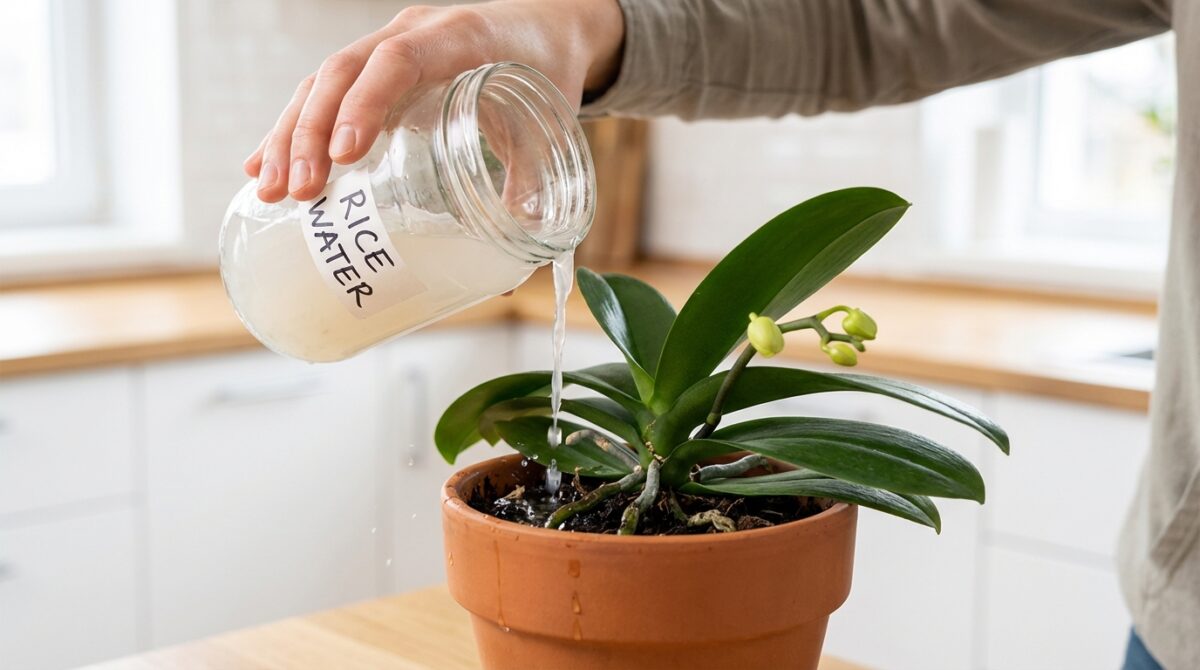 scopri come l'acqua di cottura che solitamente butti può trasformare orchidee e gigli della pace senza fiori in piante rigogliose coperte di boccioli.