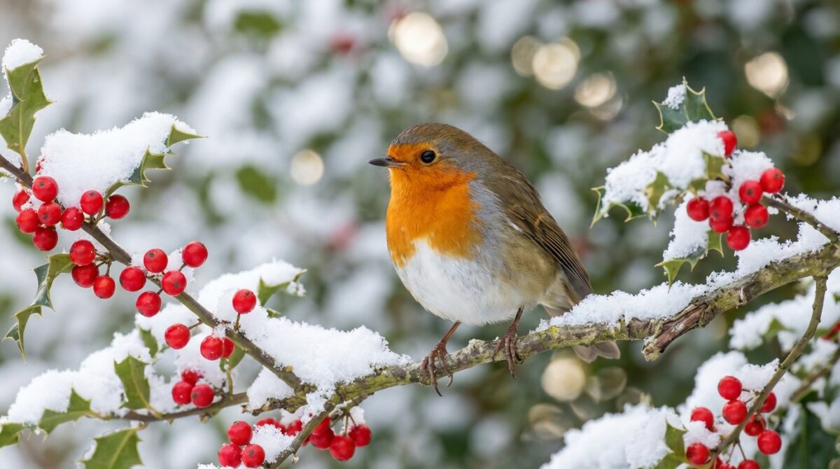 scopri perché i pettirossi scelgono il tuo giardino durante l'inverno e cosa li attrae in questa stagione fredda.