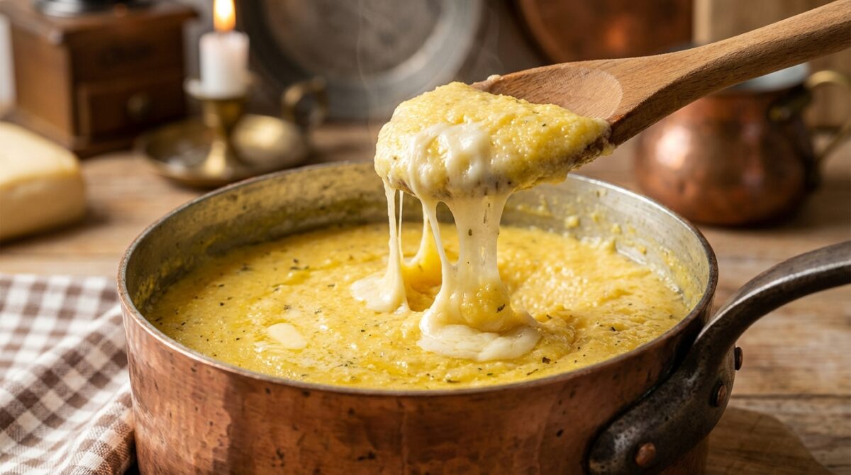 scopri il metodo semplice per preparare una polenta concia cremosa e filante, senza grumi, perfetta per ogni occasione.