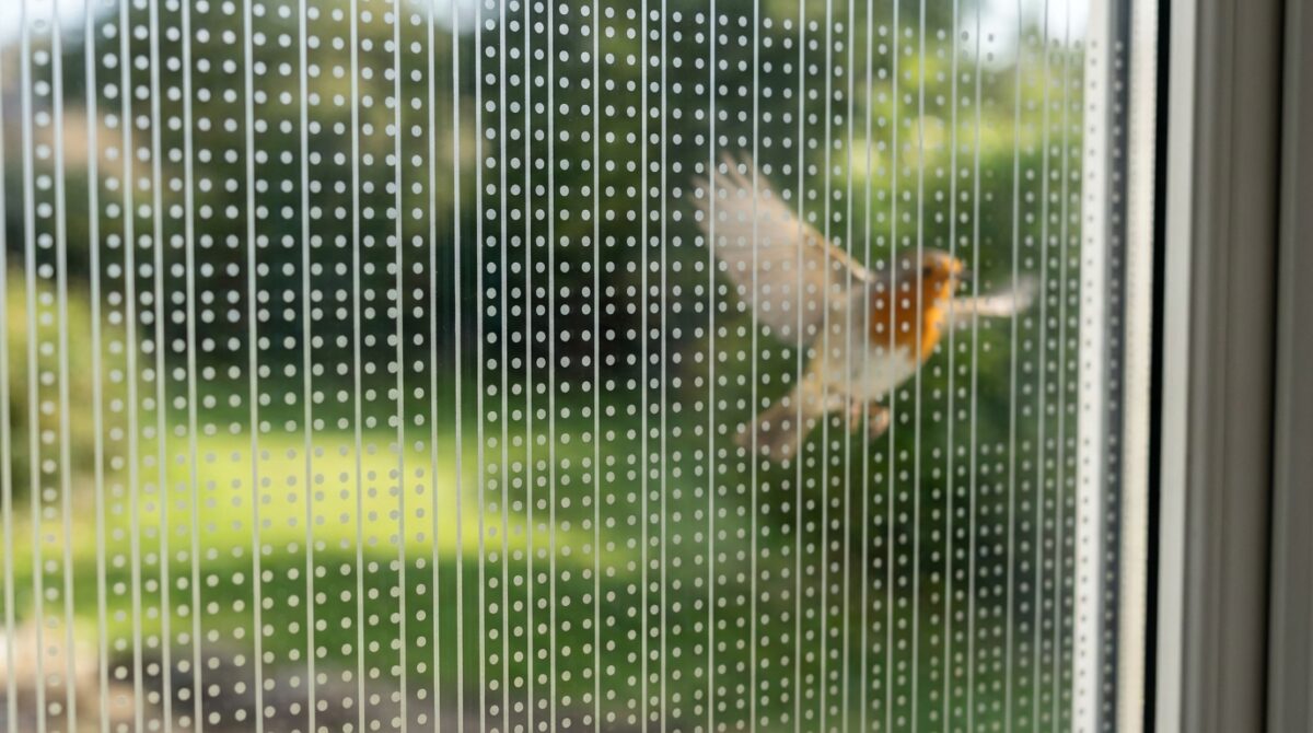 scopri la soluzione innovativa che previene efficacemente le collisioni degli uccelli con le superfici vetrate, garantendo una protezione duratura.